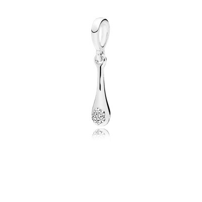 Pendentif lovepods modernes, cz incolore - 397291CZ - Pandora