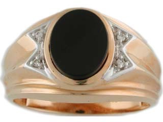 Bague or jaune onyx 4 pts dia tot Bague or jaune onyx 4 pts dia tot