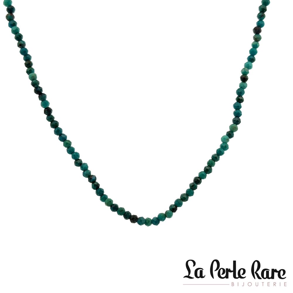 Collier métal doré, chrysocolles - DBJNCK1127BGS - Dee Berkley