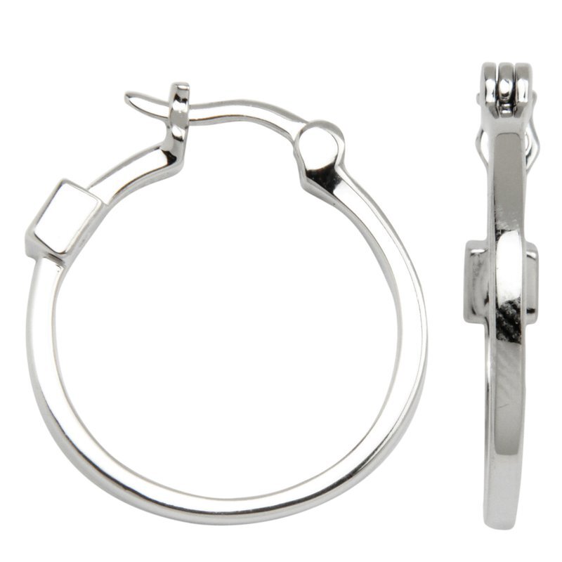 Anneaux argent sterling rhodié