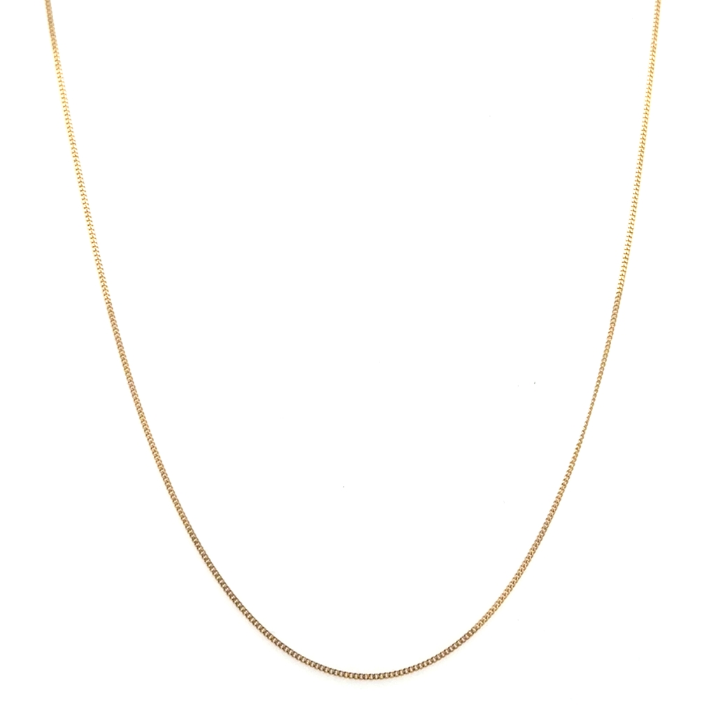 Chaîne gourmette, or jaune 10 carats