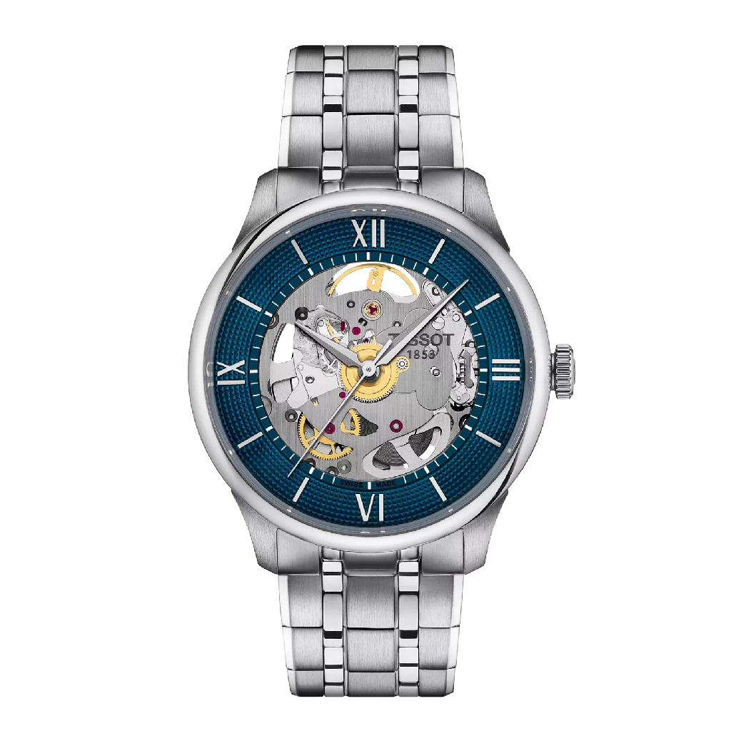 Montre automatique Chemin des Tourelles skeleton, acier inoxydable