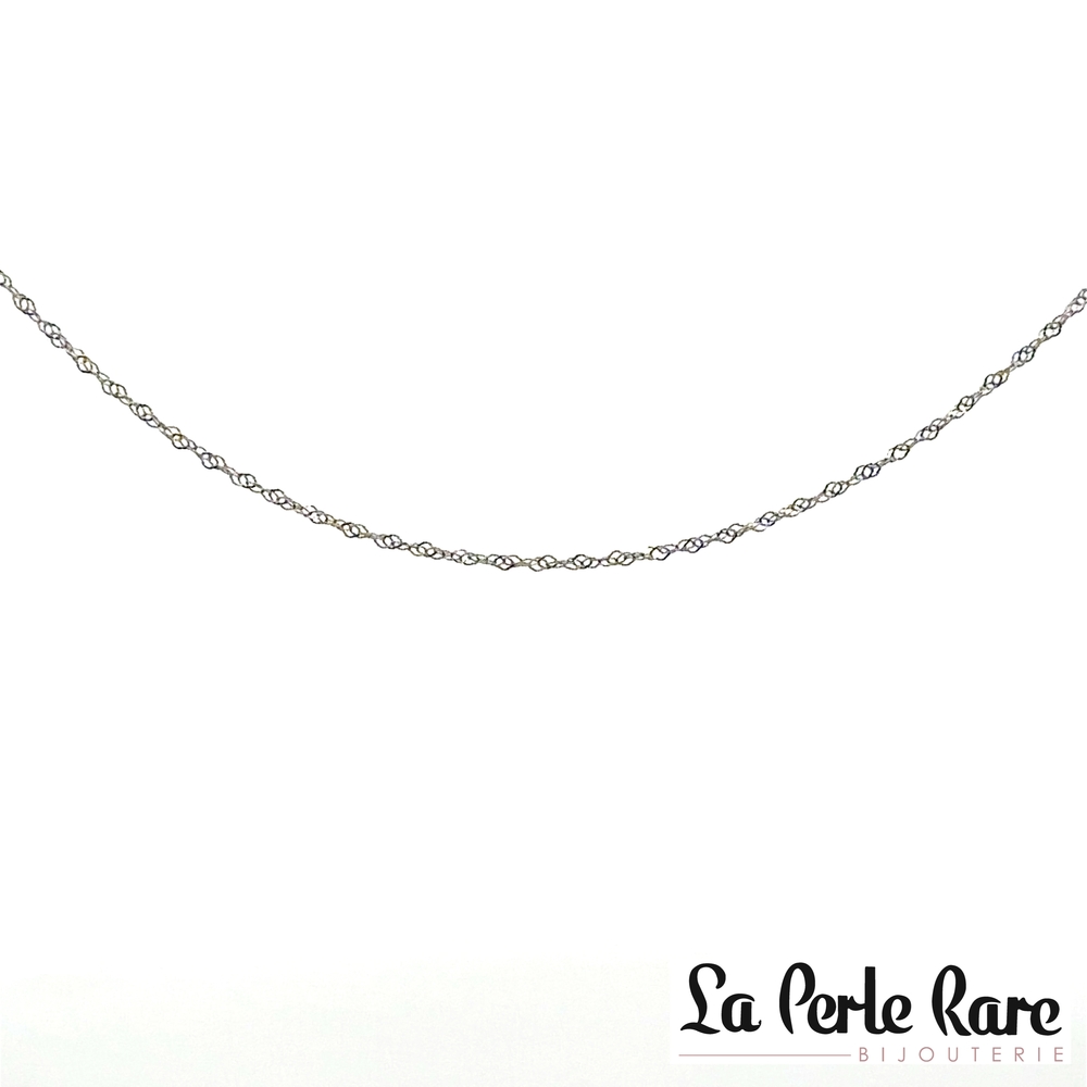 Chaîne singapour or blanc - LPR-1693-17 - Exclusivités