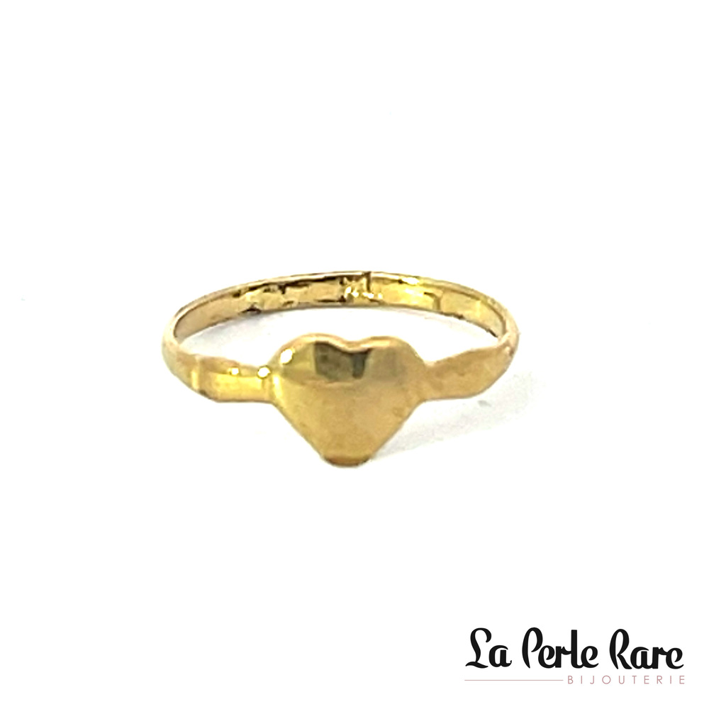 Bague coeur, or jaune 10 carats - LPR-1484 - Exclusivités