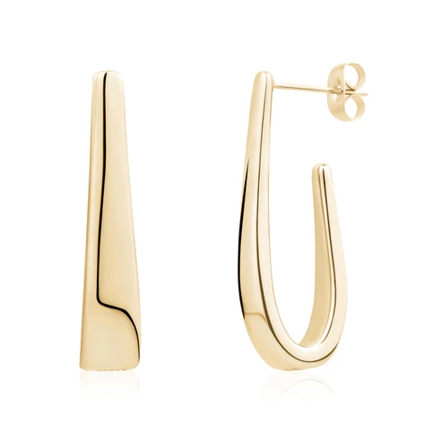 Boucles d'oreilles pendantes acier inoxydable doré - SSE208G - Arz Steel