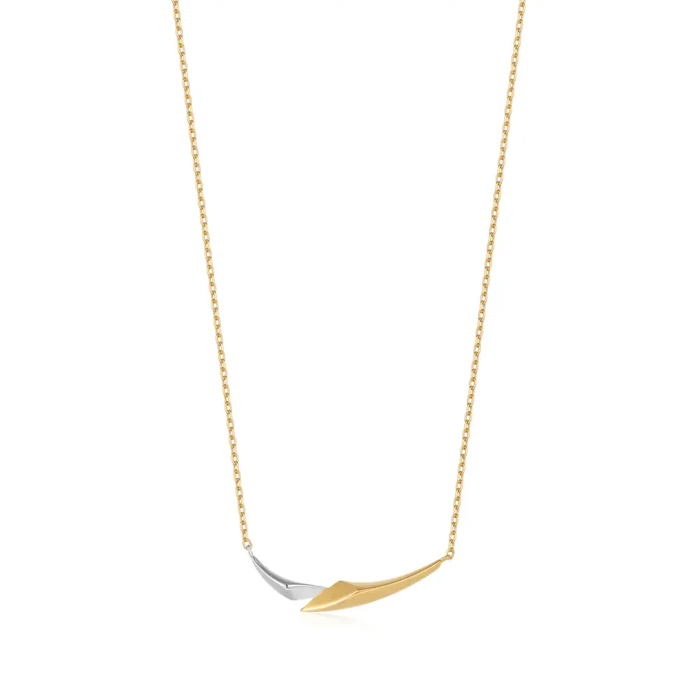 Collier argent 2 tons (jaune/blanc) - N049-02T - Ania Haie