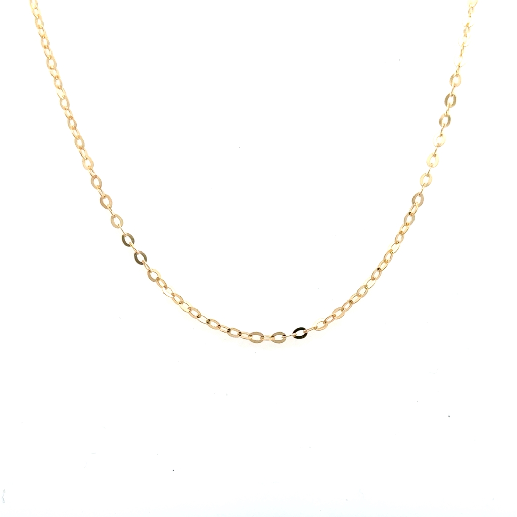Chaîne rolo, or jaune 10 carats