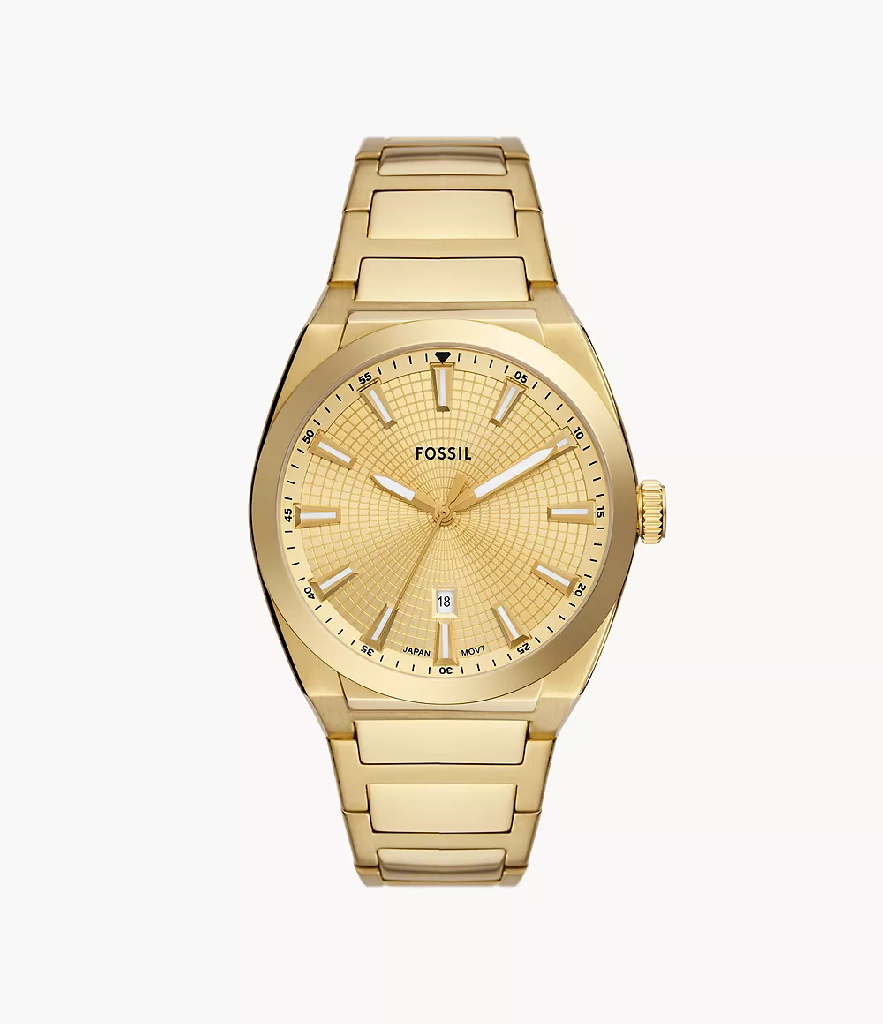 Montre Fossil acier inoxydable doré
