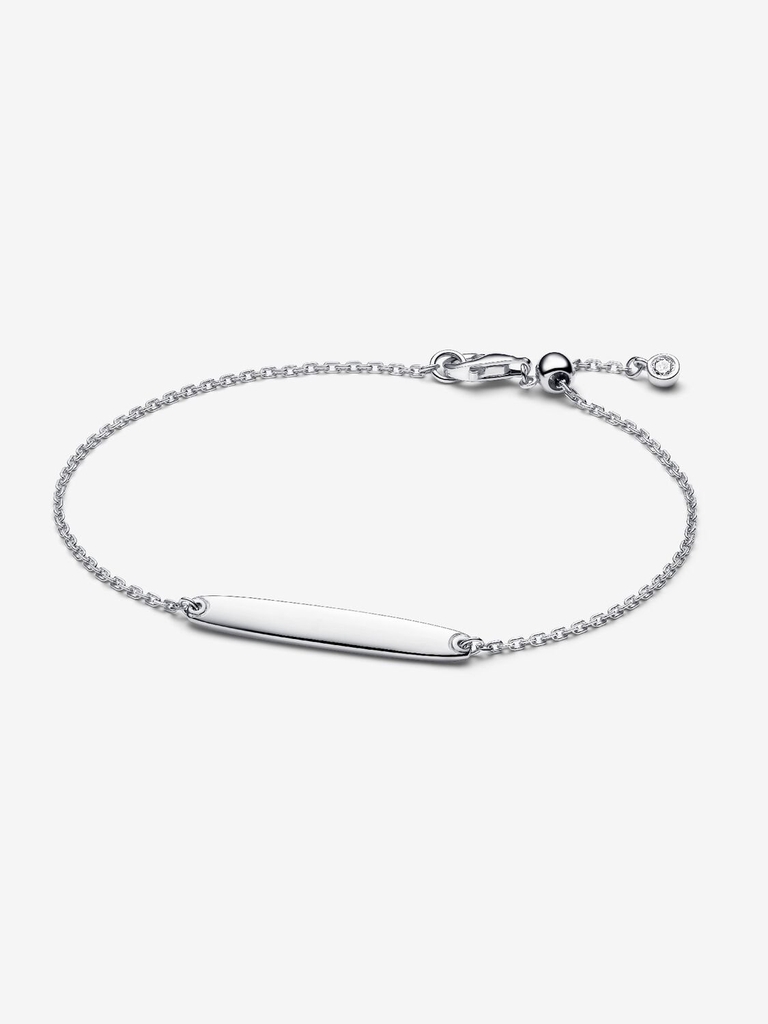 Bracelet gravable, argent, zircon incolore - 594010C01-18 - Pandora