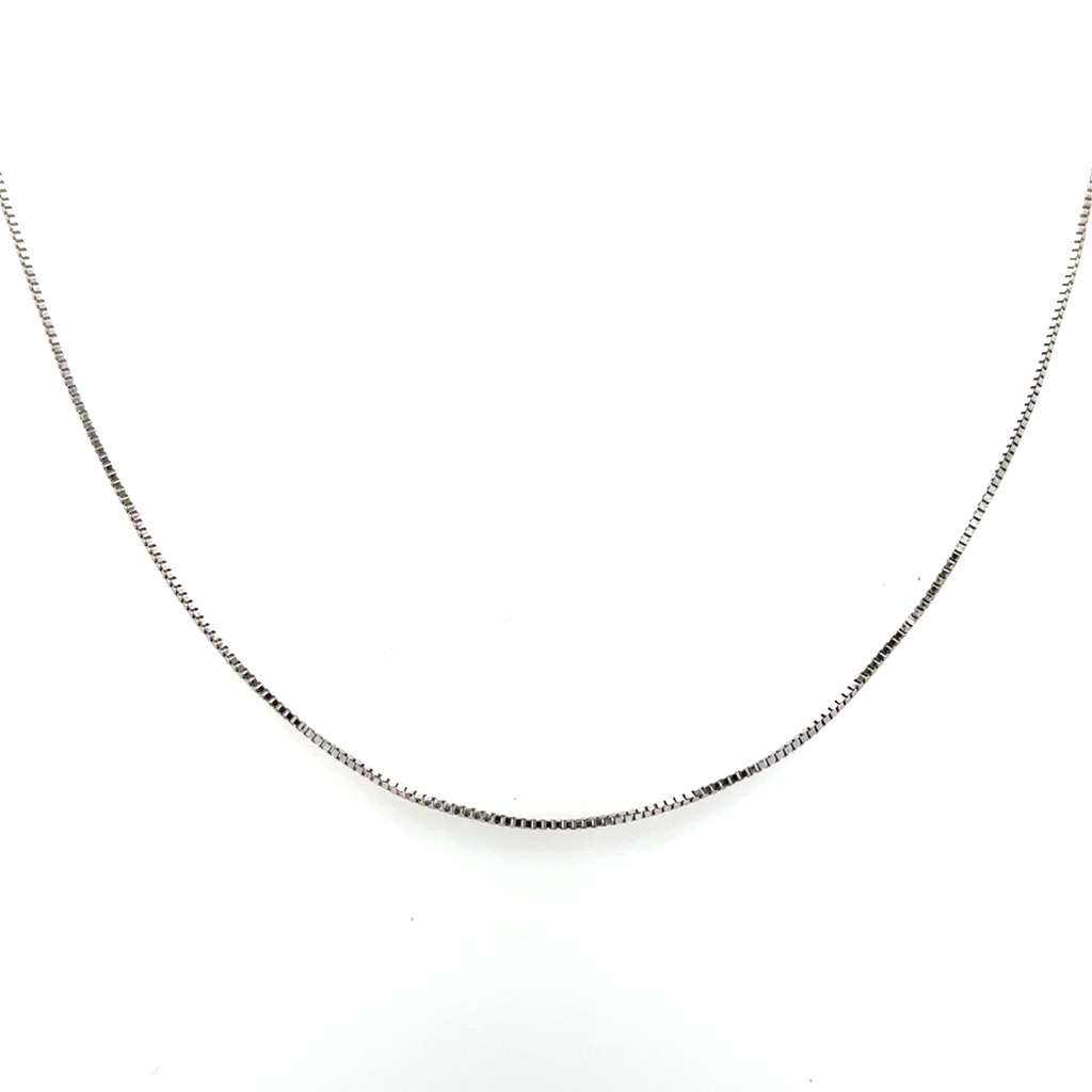 Chaîne or blanc 10 carats - CH-0.93A-13 - Exclusivités