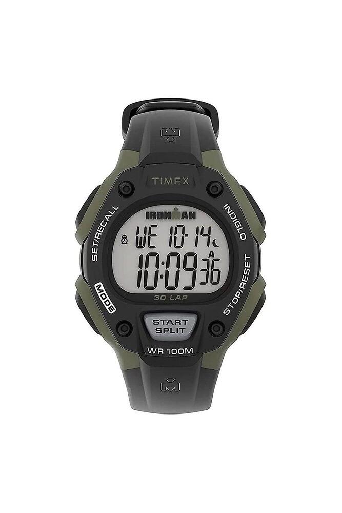 Montre ironman silicone noir et kaki - TW5M44500GP - Timex