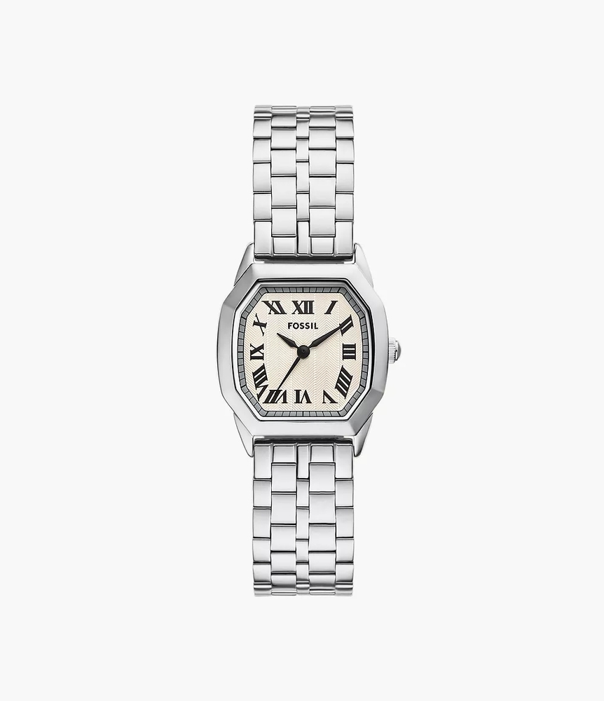 Montre octogonale, acier inoxydable - ES5363 - Fossil