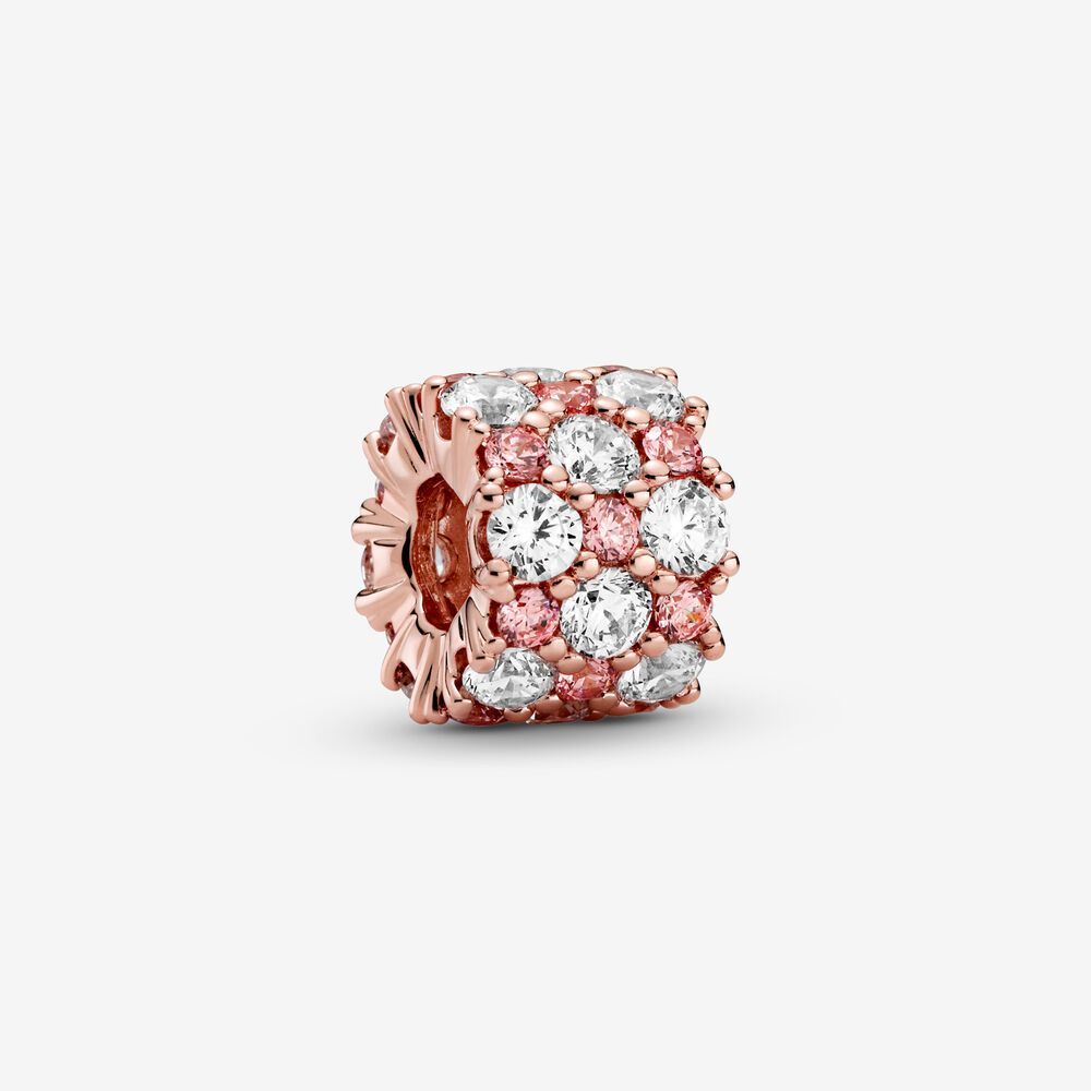 Bille scintillante, cz roses et incolores - 788487C01 - Pandora