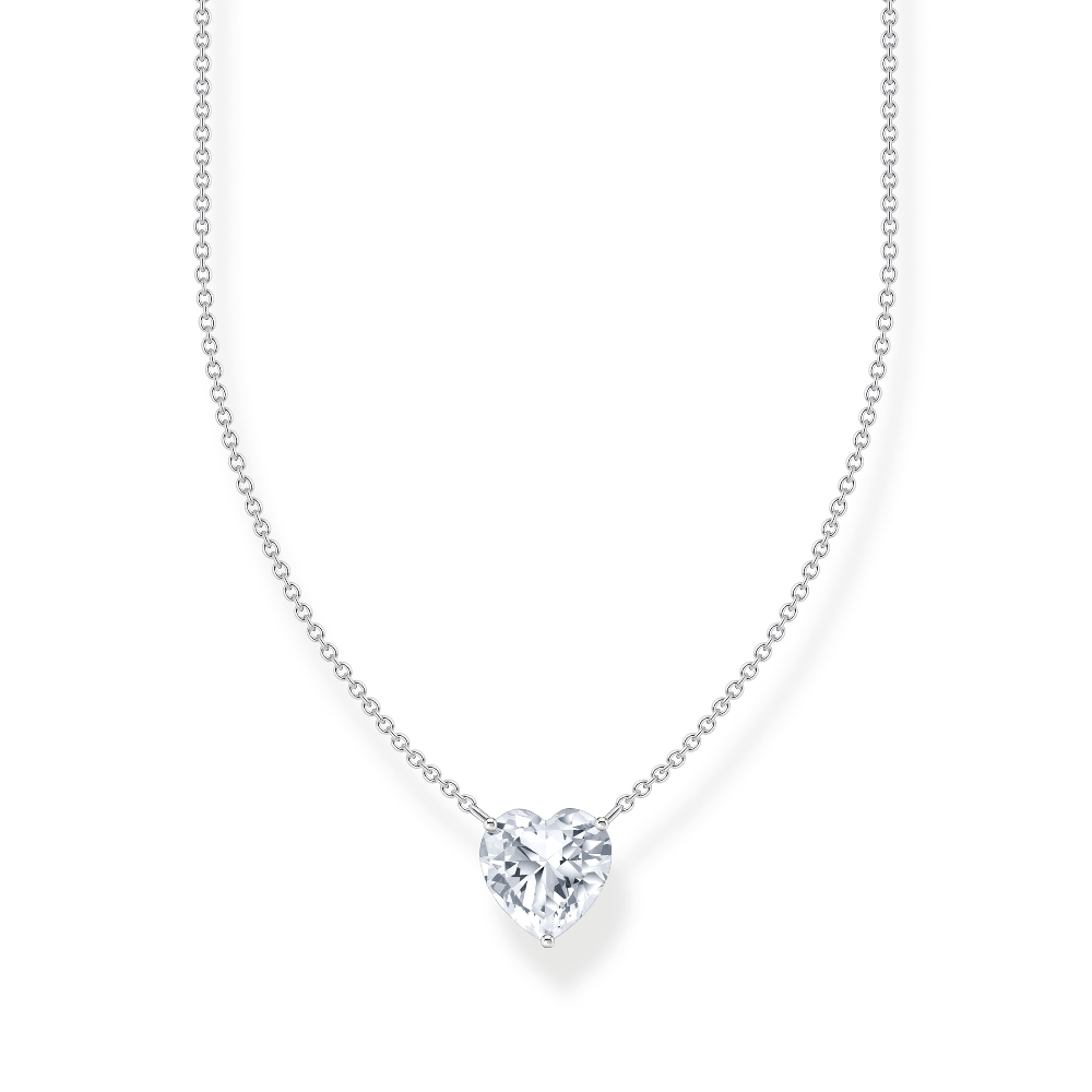 Collier coeur, argent, zircon - KE2211-051-14-L45V - Thomas Sabo