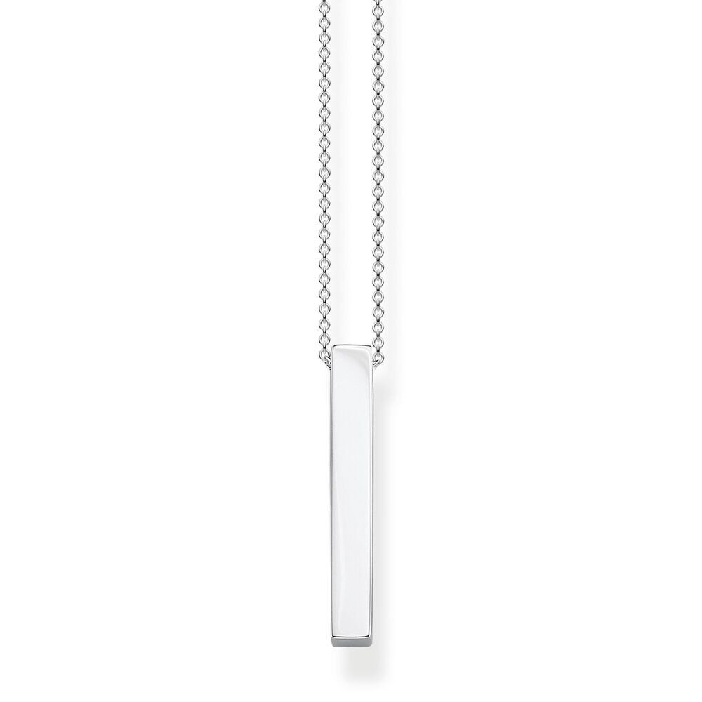 Collier avec pendentif rectangulaire argent - KE1907-001-21-L45V - Thomas Sabo