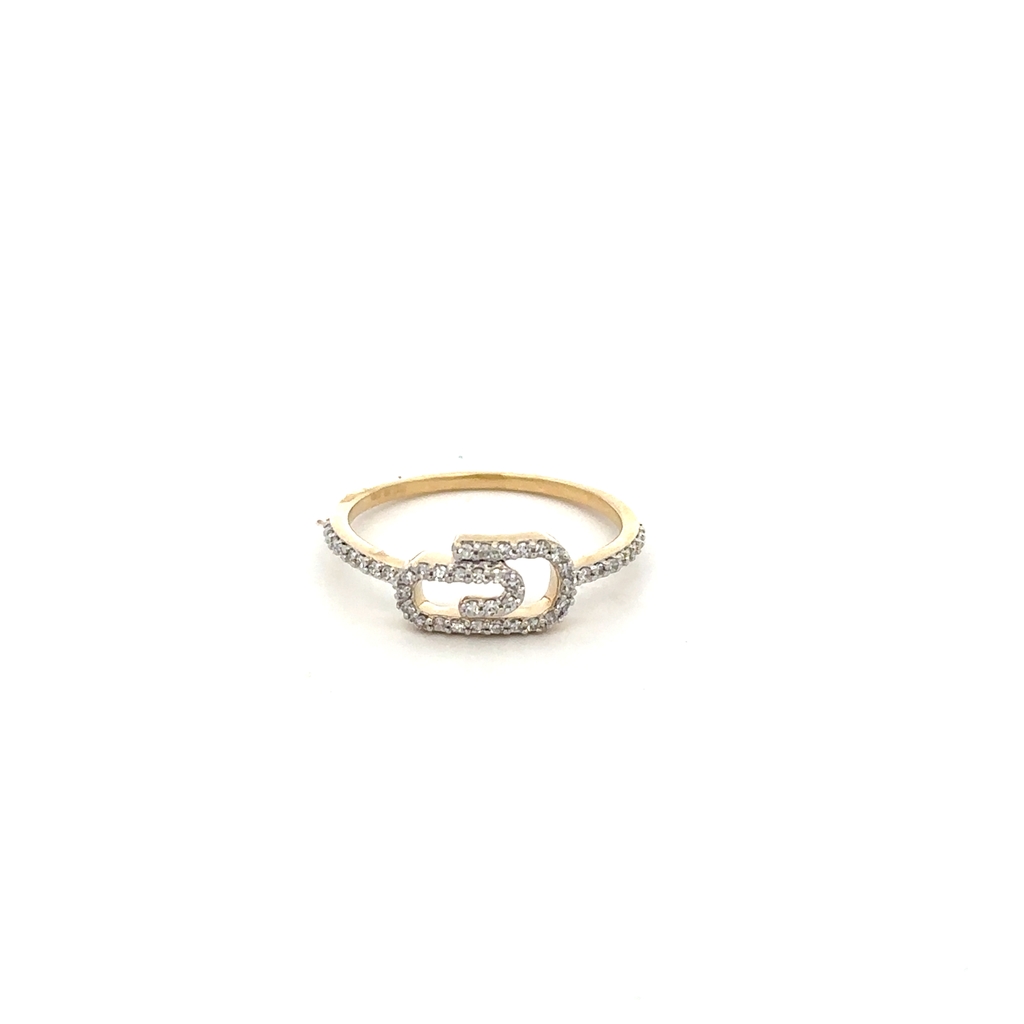 Bague or jaune 10 carats, 20 points de diamant de laboratoire total, VS/EF, certificat - LGR46160-20 - Exclusivités
