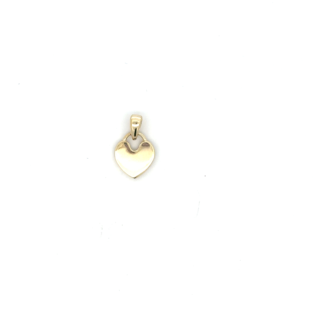 Pendentif coeur, or jaune 10 carats - PNM-177-J - Exclusivités
