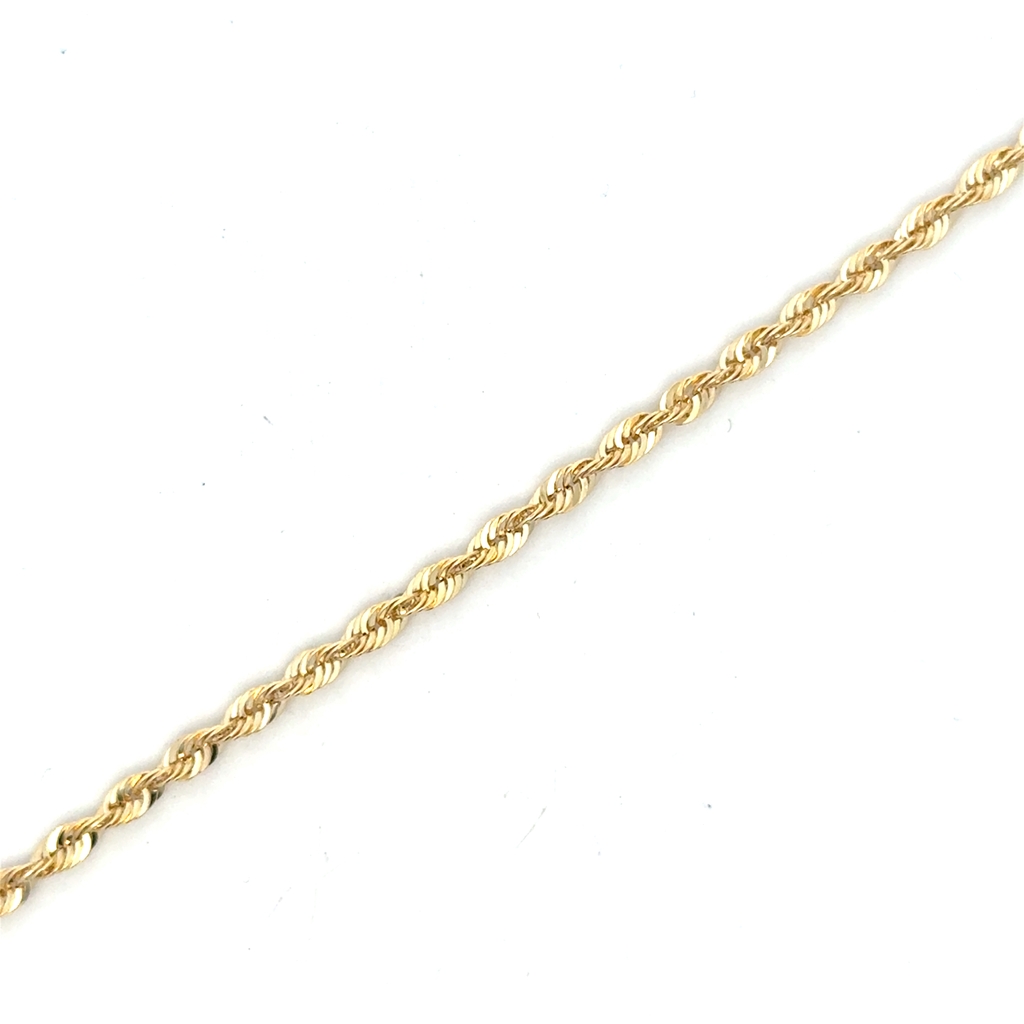 Bracelet torsade, or jaune 10 carats
