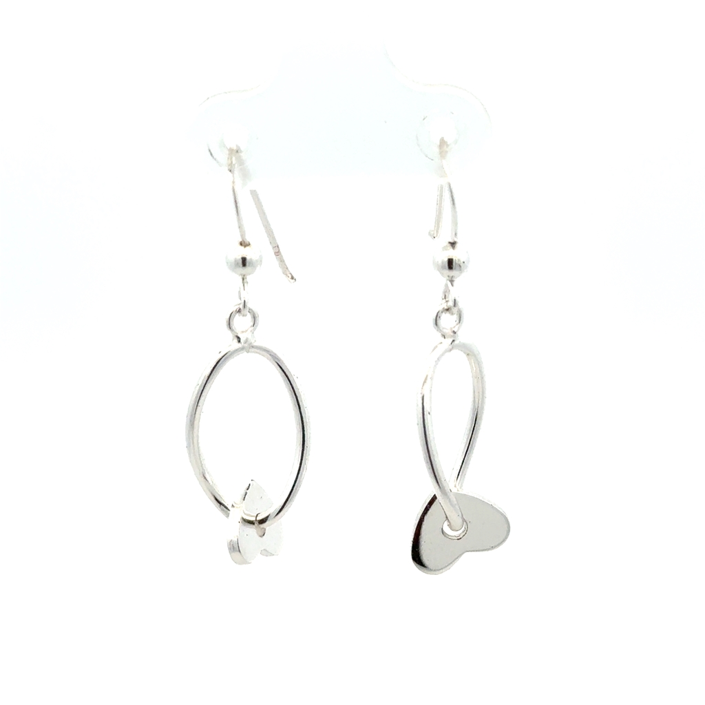 Boucles d'oreilles pendantes argent