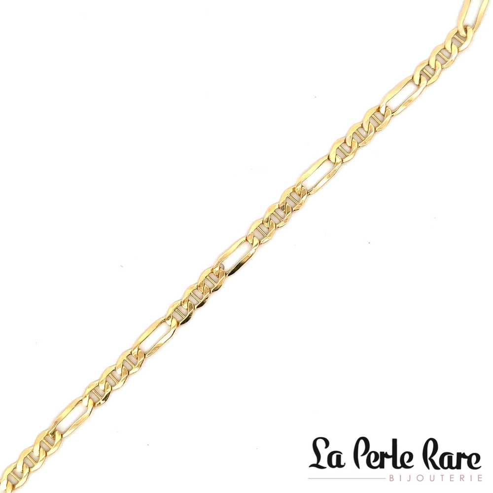 Bracelet figaro, or jaune 10 carats - LPR-2884-7.5 - Exclusivités