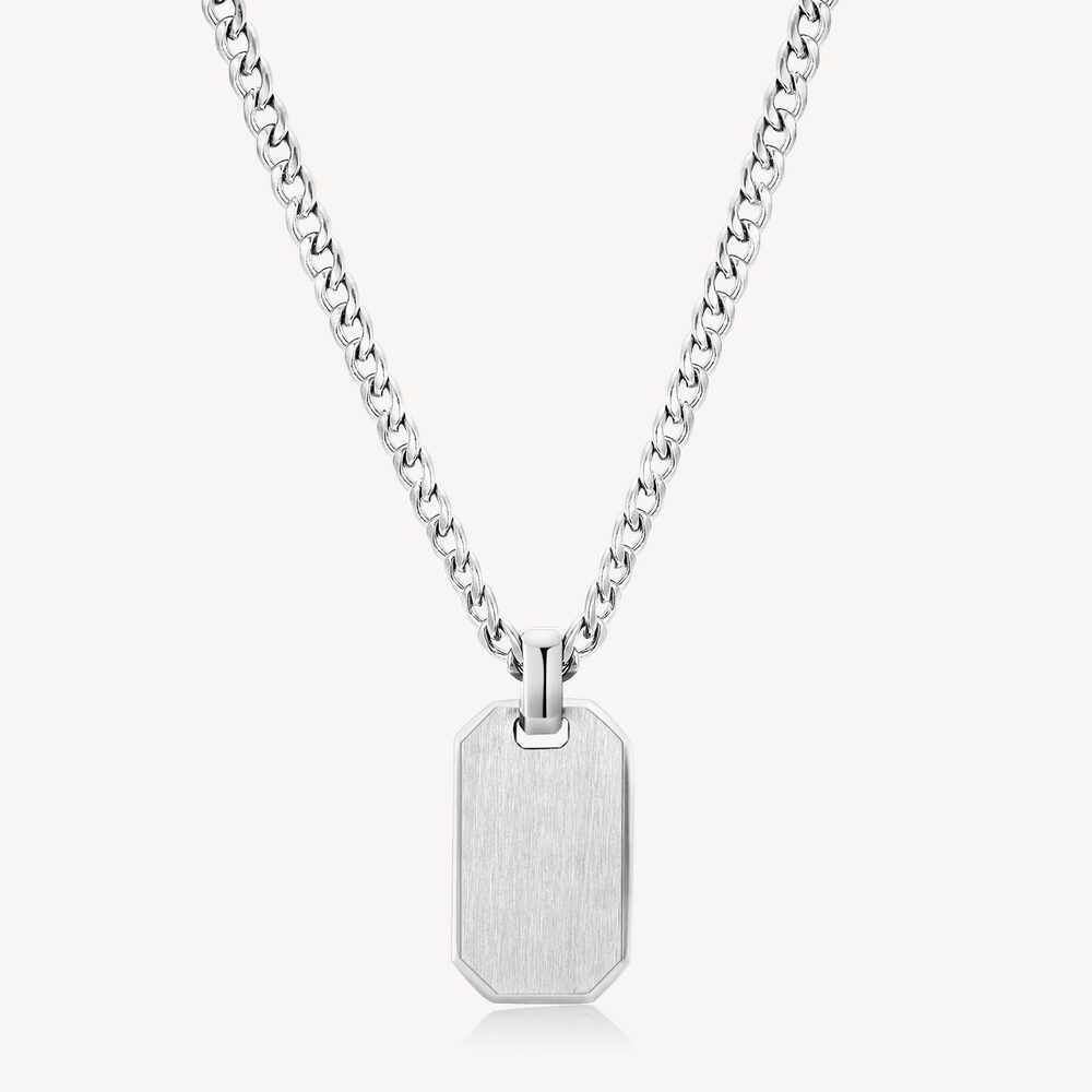 Pendentif plaque, acier inoxydable - BIK01 - Brosway Italia