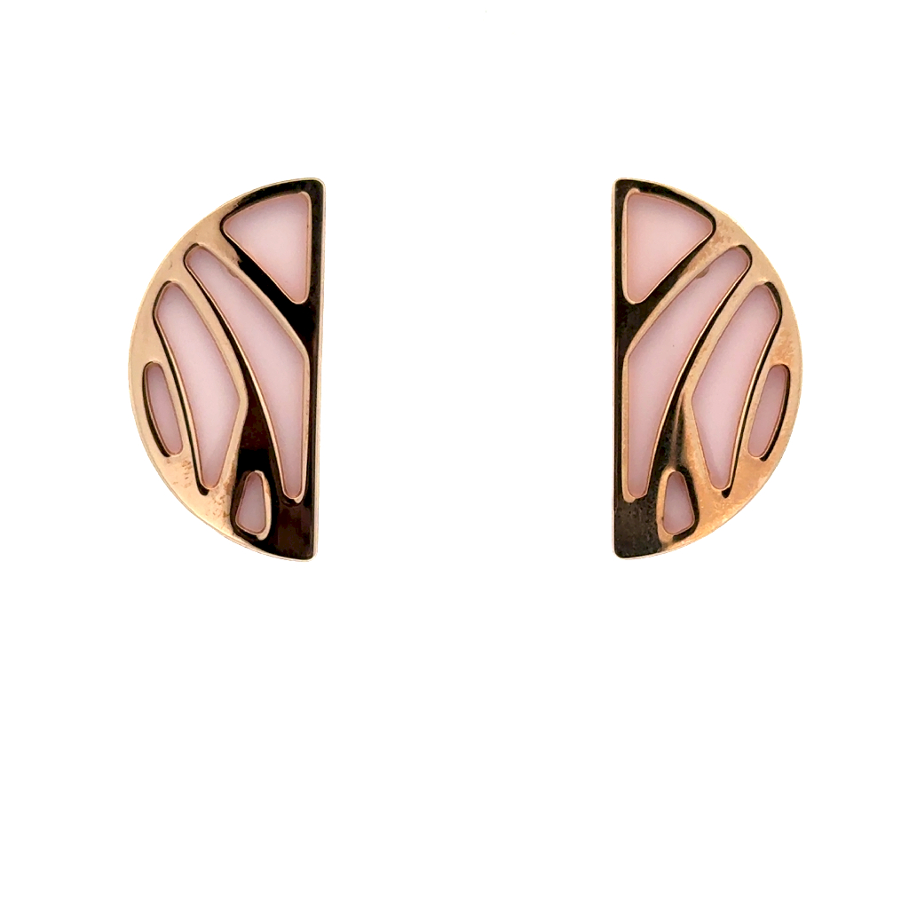 Boucles d'oreilles fixes laiton doré + 1 paire d'insertion
