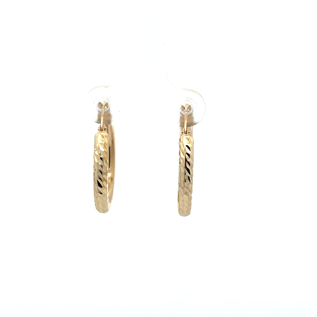 Anneaux texturés, or jaune 10 carats - LPR-3008 - Exclusivités