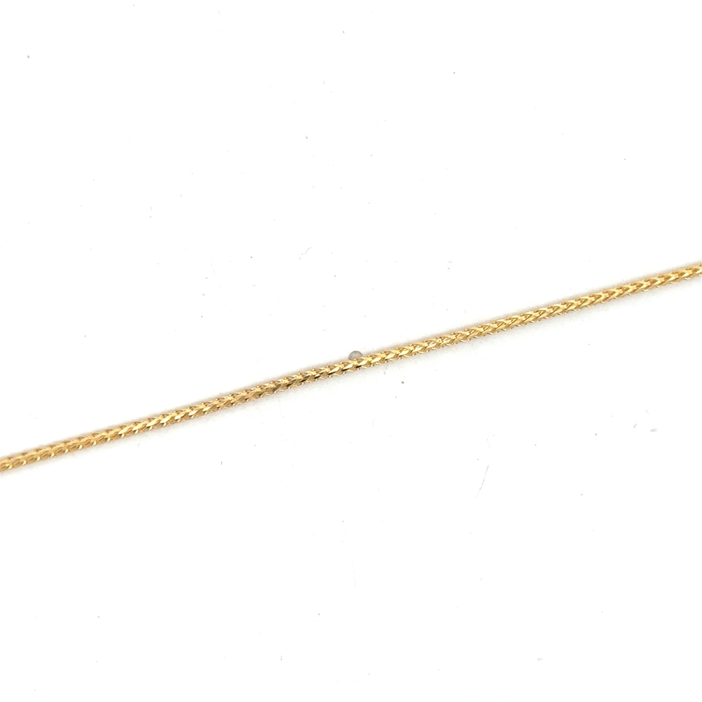 Bracelet franco rond, or jaune 10 carats Bracelet franco rond, or jaune 10 carats