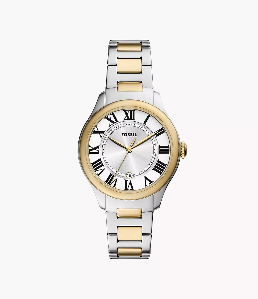 Montre acier 2 tons (blanc et jaune) - ES5396 - Fossil