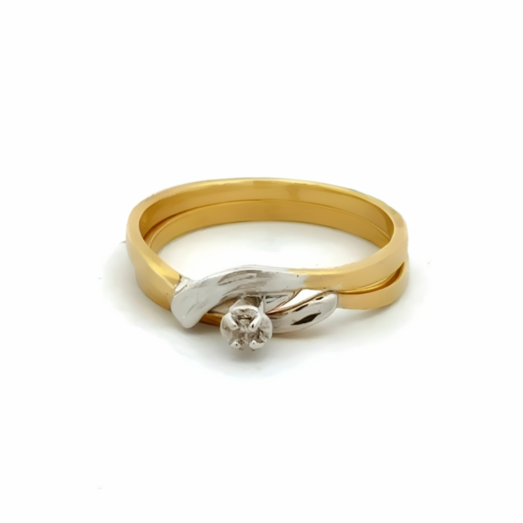Bague en or deux tons 10K avec diamant de 5 points - LPR-2644 - Exclusivités