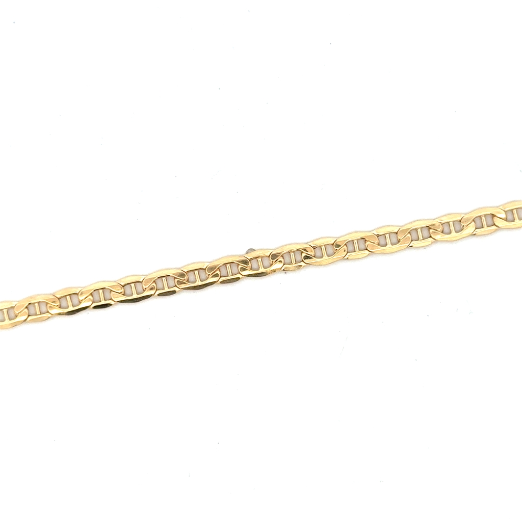 Bracelet maille marine, or jaune 10 carats