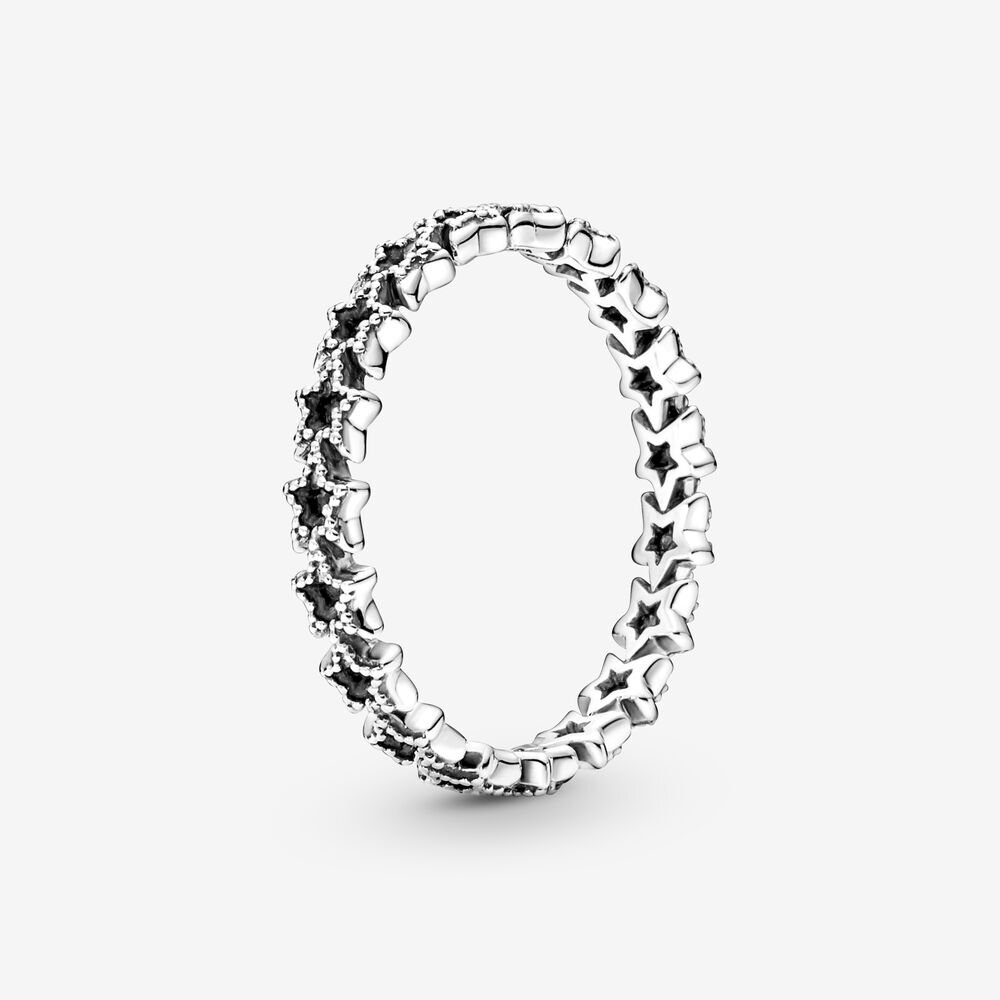 Bague anneaux d'étoiles asymétriques, argent - 190029C00-50 - Pandora