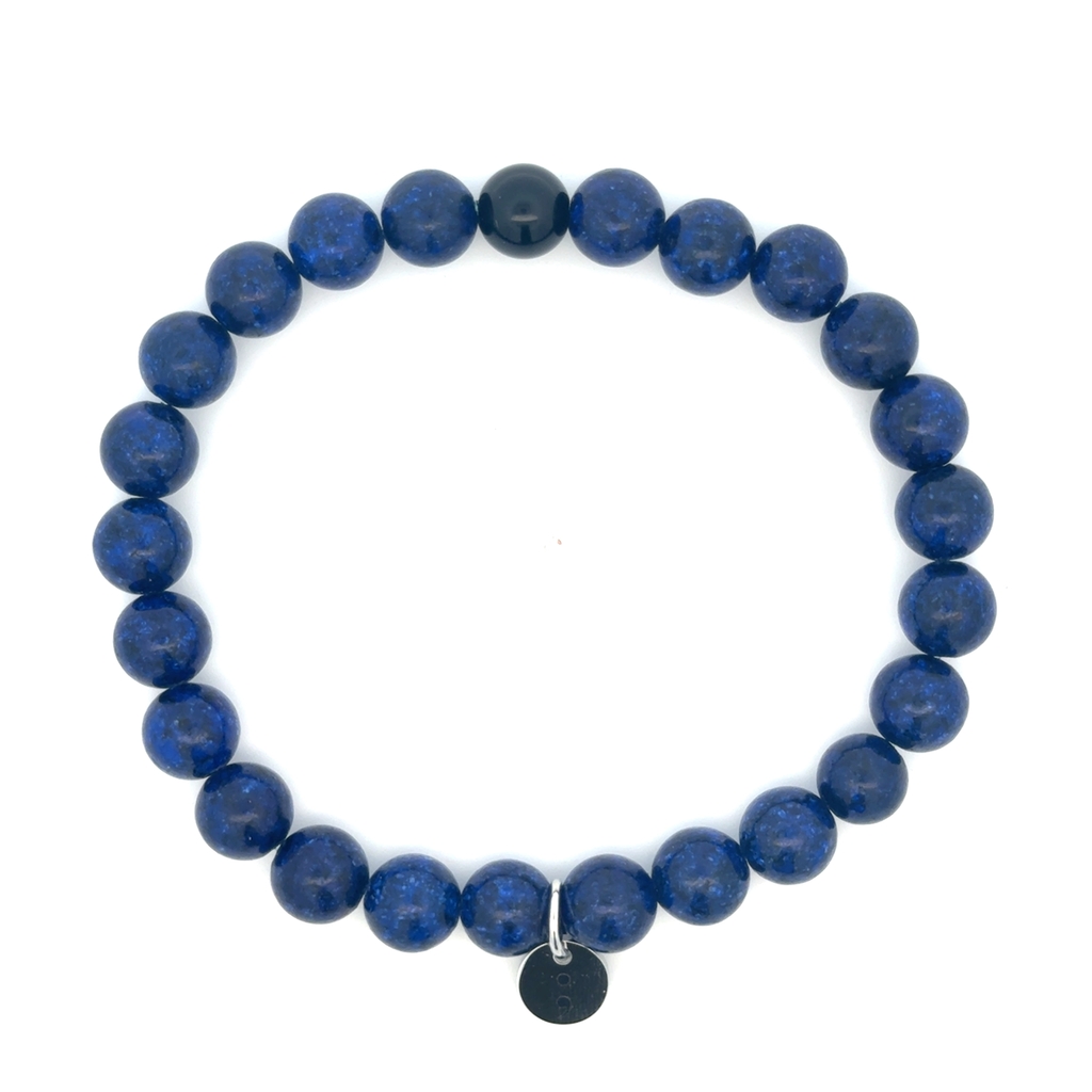 Bracelet prévention suicide, lapis lazuli, obsidienne - LPR-3039 - Exclusivités