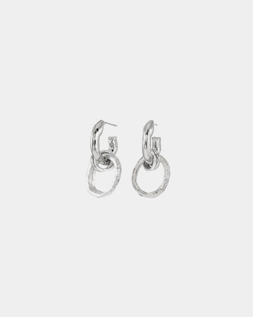 Boucles d'oreilles pendantes étain, acier inoxydable - VENUSA-ARGENTE - Anne-marie Chagnon
