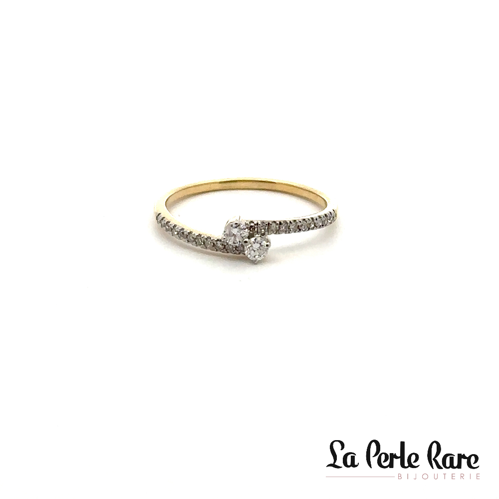 Bague or jaune 10 carats, 25 points de diamants total - SKR42960-25NJ - Exclusivités