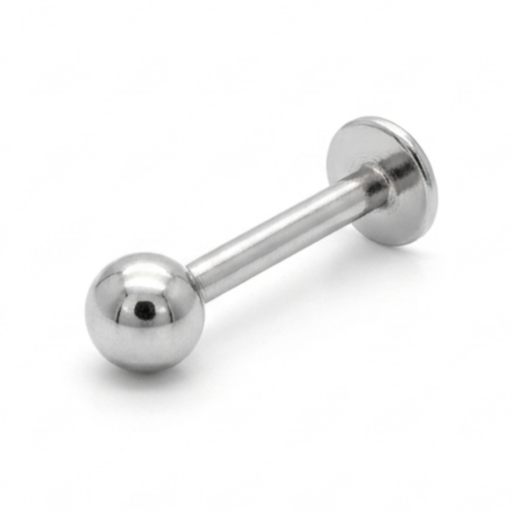 Boucle de menton en or blanc 14 carats