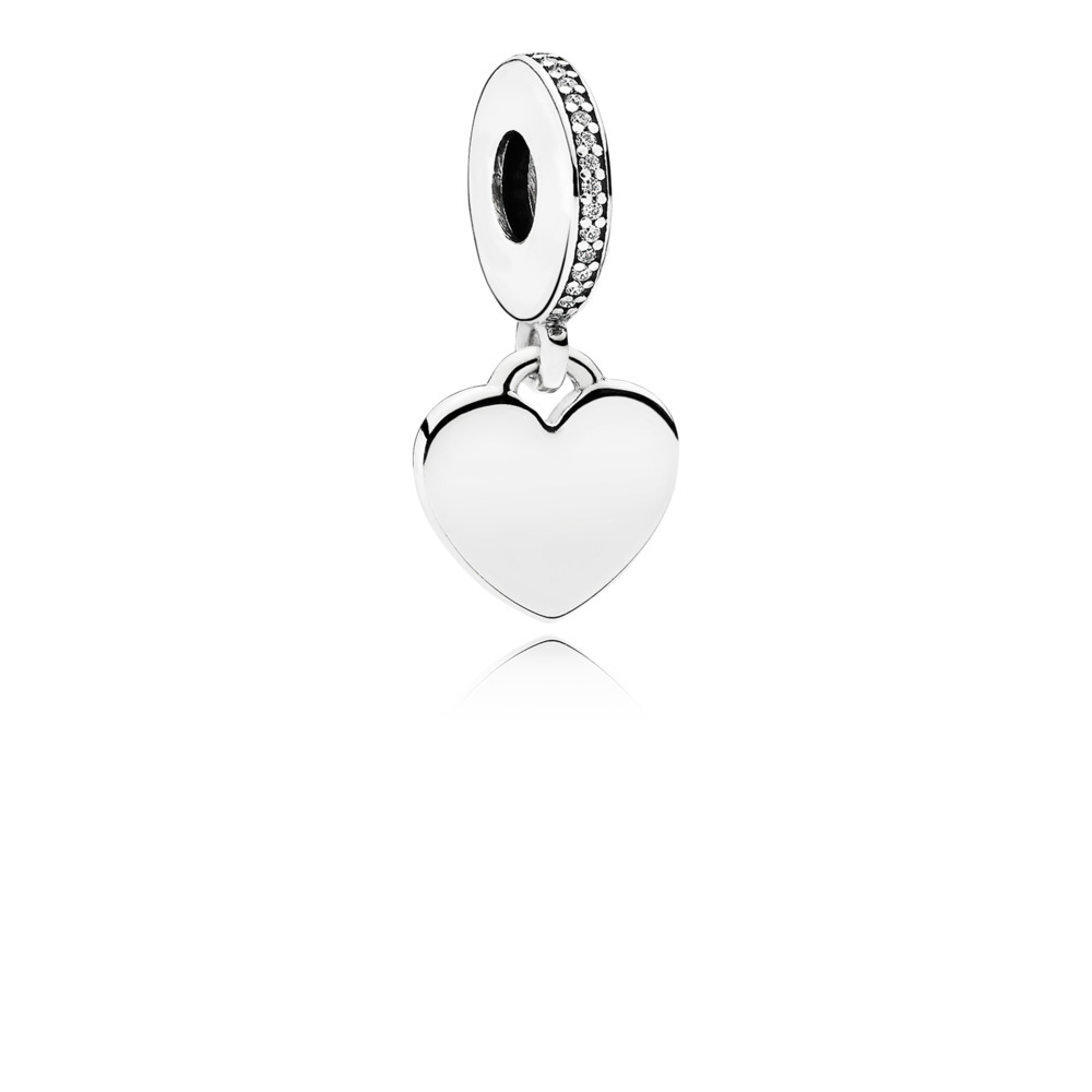 Charm coeur argent cz - 792017CZ - Pandora