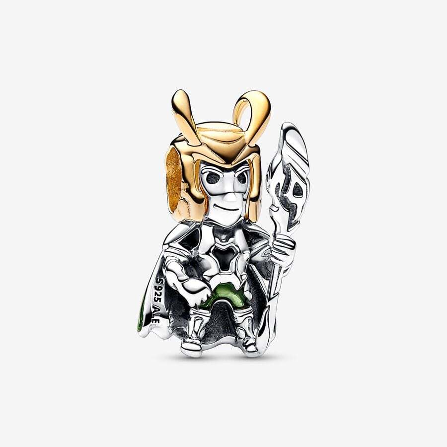 Bille Loki de Marvel, Pandora Shine, argent, émaux mixtes - 762764C01 - Pandora