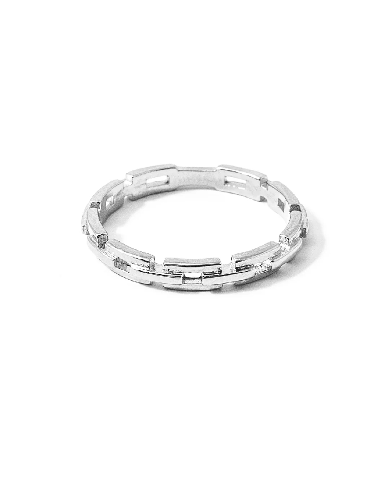 Bague argent - LINK-S-7 - Welldunn