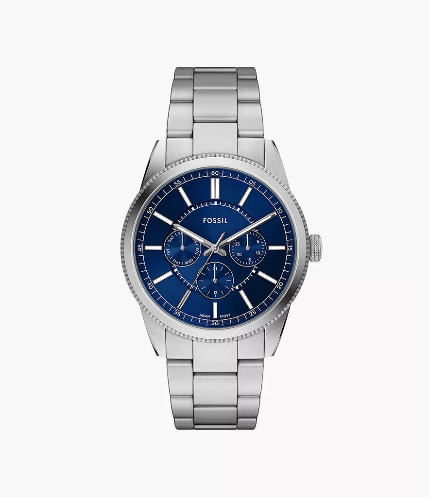 Montre acier inoxydable, fond bleu - FS6134 - Fossil