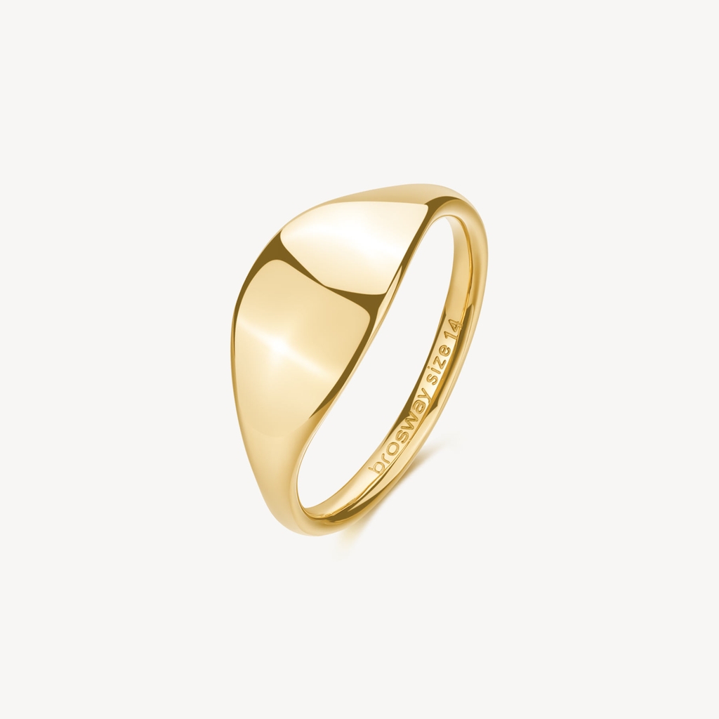Bague acier inoxydable finition doré - BNL120A - Brosway Italia