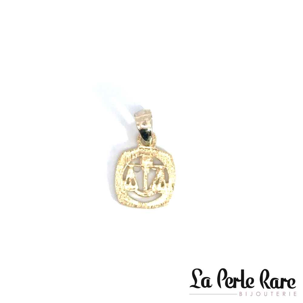 Pendentif zodiaque Balance, or jaune 10 carats - LPR-2754-BALAN - Exclusivités