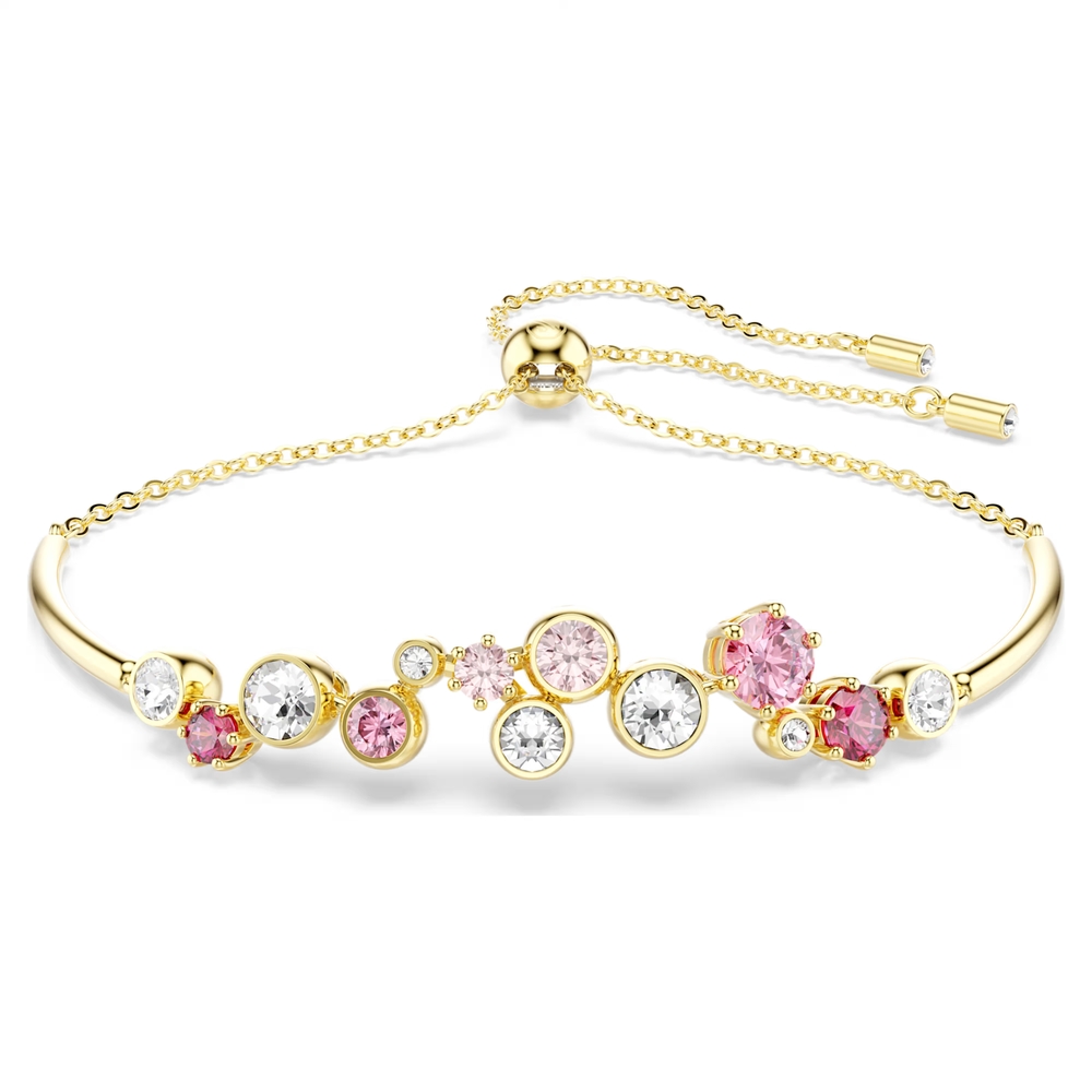 Bracelet métal doré, cristaux blancs et roses - 5722476 - Swarovski