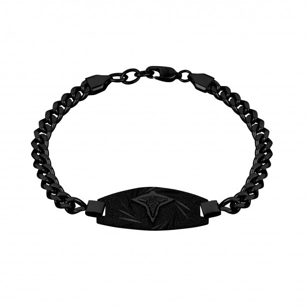 Bracelet médical acier noir - AS-B302 - Arz Steel