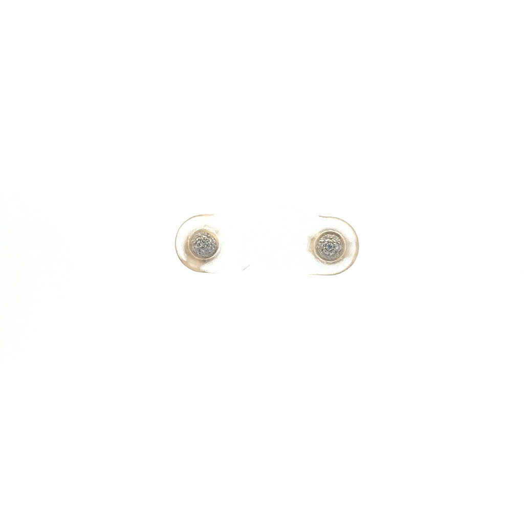 Boucles d'oreilles fixes or jaune 14 carats, 15 points de diamant total, SI/FG