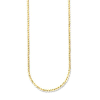 Chaîne argent finition or jaune 18 carats
