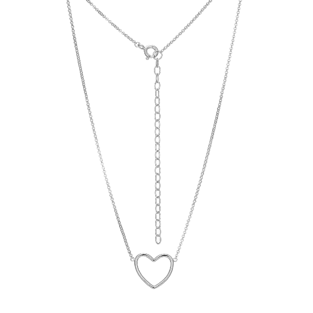 Collier coeur, argent - R0ADHDA014 - Reign By Paj