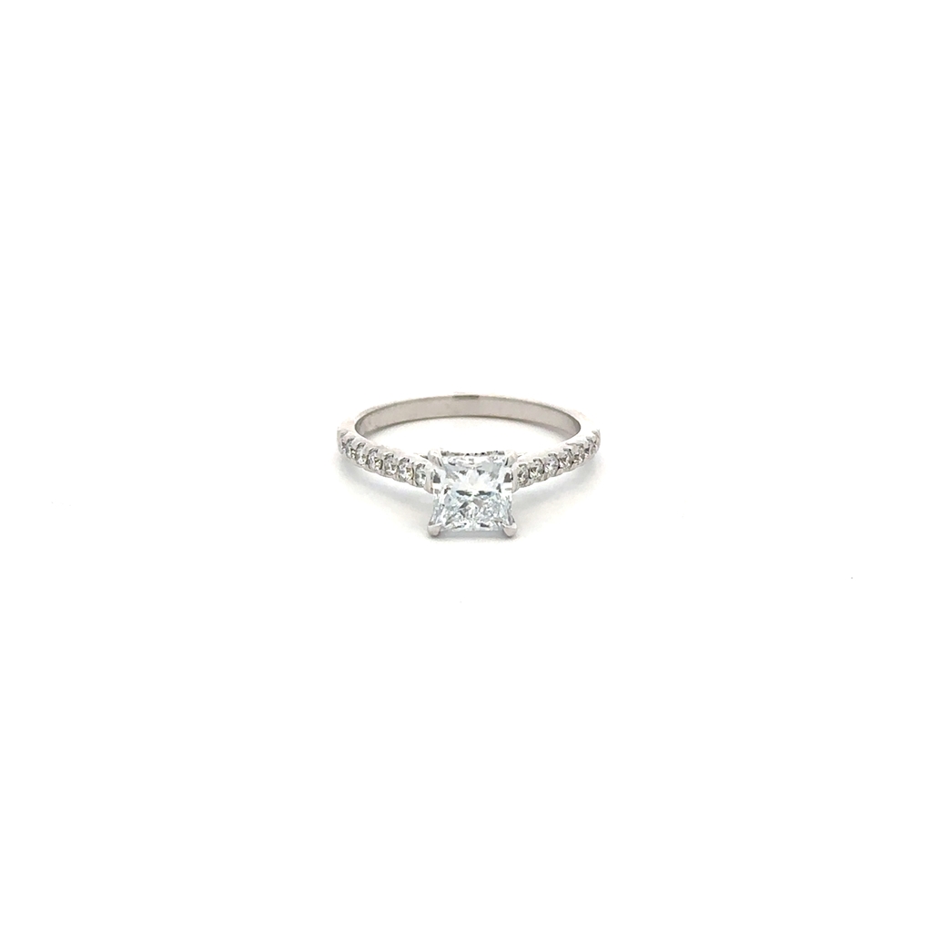 Bague or blanc 10 carats, 125 points de diamant de laboratoire total - LGR43482-125SW - Exclusivités