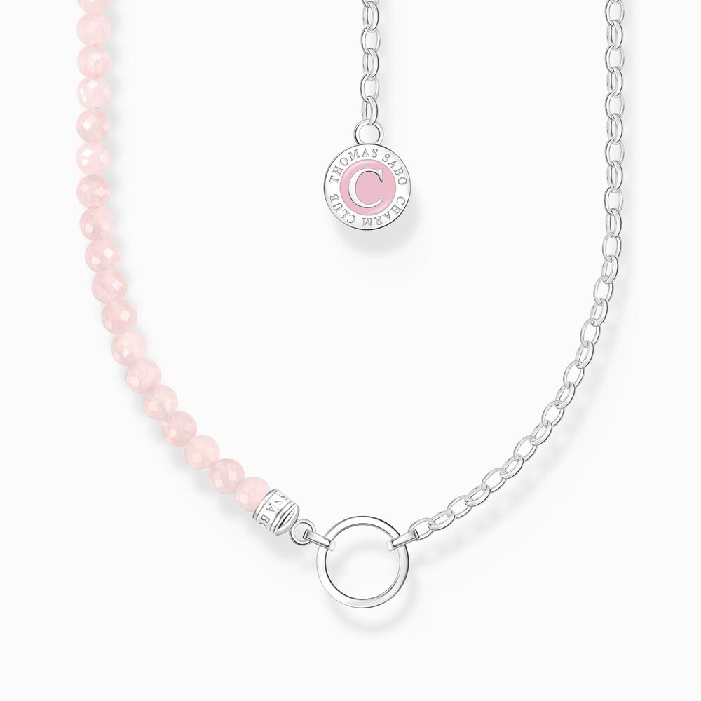 Collier argent, quartz rose - KE2190-067-9-L45V - Thomas Sabo