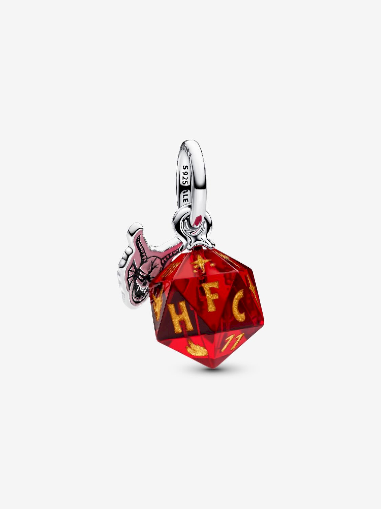 Bille Hellfire Club de Stranger Things, argent, verre de Murano rouge - 793564C01 - Pandora